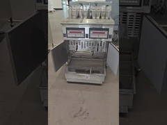 OFG-220 twee potten vier manden met oliefiltratie gas open chips friter