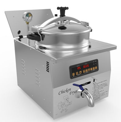 Digitaal paneel 16L 3KW 220V/110V Chicken Express Teller Top Pressure Fryer