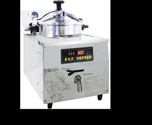 Digitaal paneel 16L 3KW 220V/110V Chicken Express Teller Top Pressure Fryer