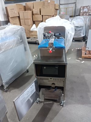 Smart Touch Panel Elektrische Verticale Kip Broaster Druk Fryer Met Filtratie