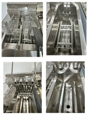 14.3kw Power Touchscreen Smart panel 380V/50hz~60hz met oliefilter Commerciële elektrische open frituur