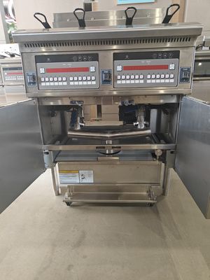 28.6kw Double Tank Big Capacity Digital Computer Panel Electric &amp; gas Chips Open Fryer Machine