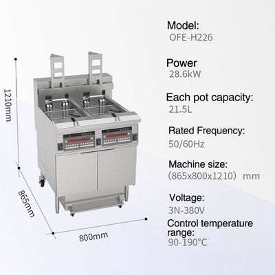 Cnix High Performance KFC Style Elektrische open diepfryermachine