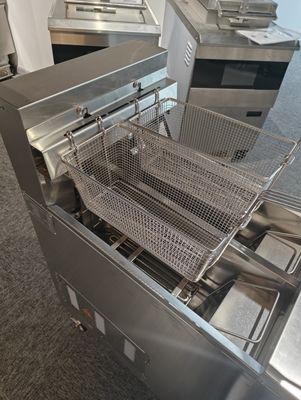 Twee potten Twee manden 13L*2 Kleine capaciteit Olie besparen Elektrische open frituur met oliefiltratie