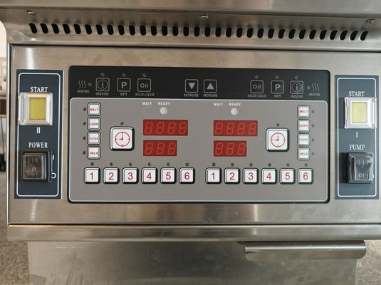 Twee potten Twee manden 13L*2 Kleine capaciteit Olie besparen Elektrische open frituur met oliefiltratie
