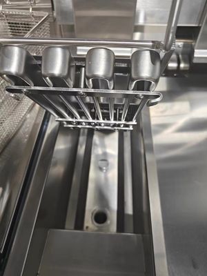 Auto Lift Twee potten Twee manden 13L*2 Capaciteit Met oliefiltratie Elektrische chips Olie open frituur