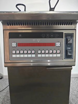 Eén pot Twee manden 26L 14KW 380V Met oliefiltratie Elektrische open diepfryer