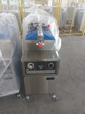 Mechanisch paneel 304 SUS Gasverwarming Kip onder druk frituur met oliefiltratie