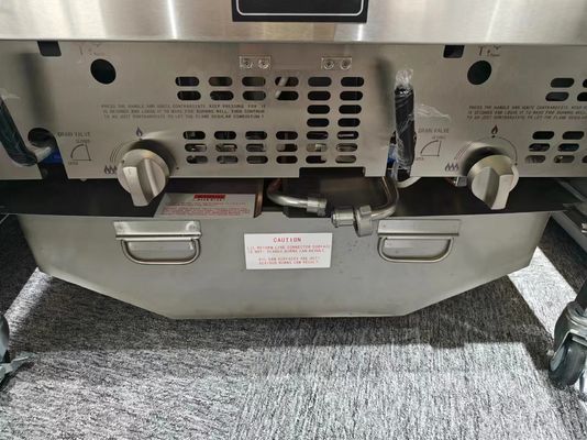 220V Digitaal Computerpaneel Twee Potten Vier manden Open Deep Fryer Met Filtratie