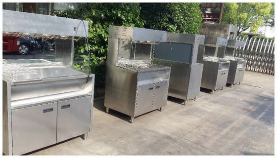 60cm 100cm Breedte Fries Chips Display Warmer 304SUS Materiaal