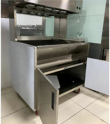 60cm 100cm Breedte Fries Chips Display Warmer 304SUS Materiaal
