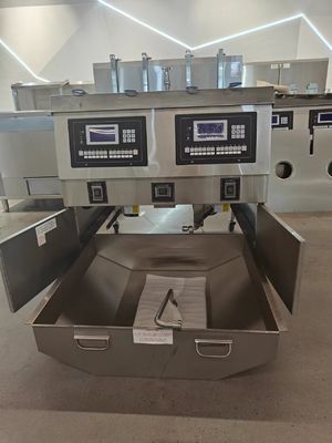 Elektrische chips met geheugenfunctie Open stijl met oliefiltratie Deep Fryer