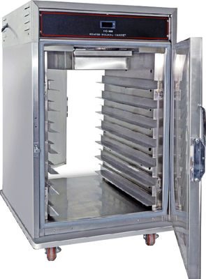 7 bakken Elektrische glazen deur Twee zijkanten open Commerciële voedselwarmer Holding Cabinet