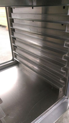 7 bakken Elektrische glazen deur Twee zijkanten open Commerciële voedselwarmer Holding Cabinet