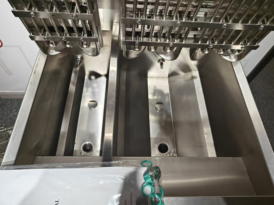 elektrische twee potten 3 manden 21.5L+11.6L met oliefilter systeem chips open deep fryer