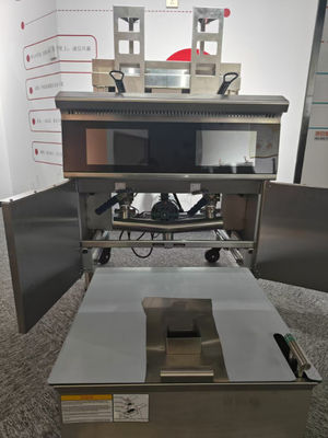 Touchscreen Smart Panel Auto Lift Filtratie Twee potten Vier manden 304SUS Electric Gas Open Chips Fryer