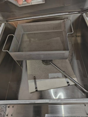 Touchscreen Smart Panel Auto Lift Filtratie Twee potten Vier manden 304SUS Electric Gas Open Chips Fryer