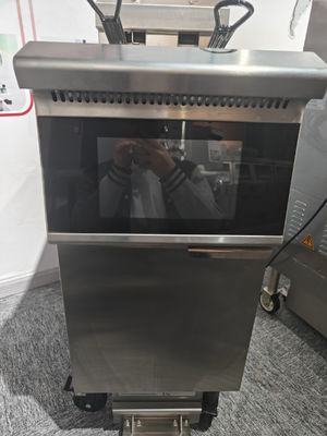 Een pot twee manden slim aanraakschermpaneel 14 kW 380 V elektrische open diepfryer