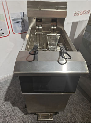 Een pot twee manden slim aanraakschermpaneel 14 kW 380 V elektrische open diepfryer