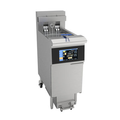 Een pot twee manden slim aanraakschermpaneel 14 kW 380 V elektrische open diepfryer