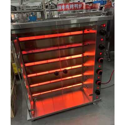 Commerciële elektrische &amp; gas kippenrooster Rotisserie Grill Machine Roast Chicken Machine