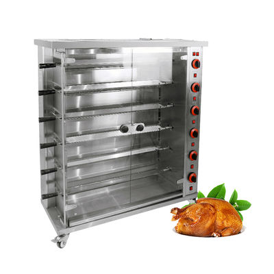 Commerciële elektrische &amp; gas kippenrooster Rotisserie Grill Machine Roast Chicken Machine