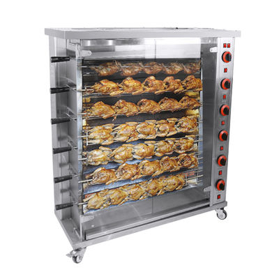 Commerciële elektrische &amp; gas kippenrooster Rotisserie Grill Machine Roast Chicken Machine