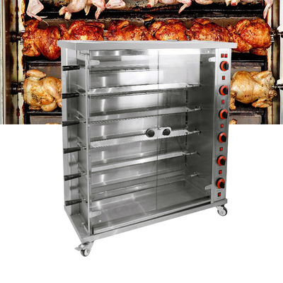 Commerciële elektrische &amp; gas kippenrooster Rotisserie Grill Machine Roast Chicken Machine