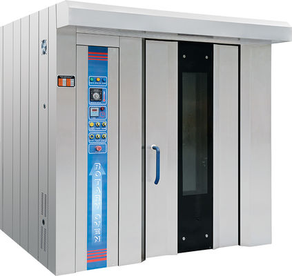 Elektrisch gas Diesel olie 380V/220V 32 bakken Bakkerij Roterende oven met bakken en trolley