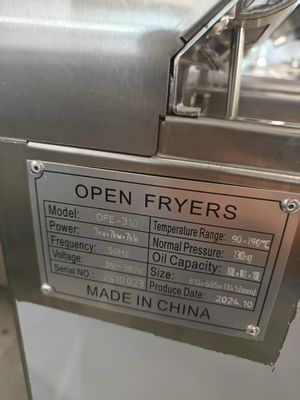 Digitaal computerpaneel 3 potten 3 manden 21 kW elektrische open chips fryer