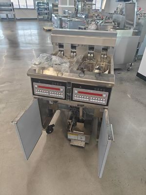 304SUS Fabriek direct verkopen Twee tanks Vier manden Digitaal paneel Elektrisch &amp; Gas Open Fryer