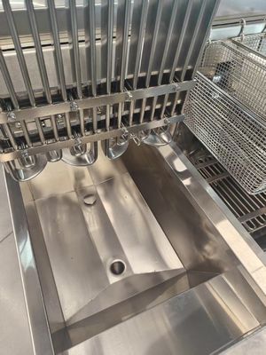 304SUS Fabriek direct verkopen Twee tanks Vier manden Digitaal paneel Elektrisch &amp; Gas Open Fryer