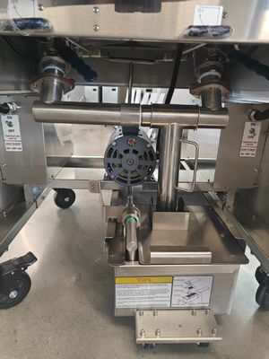 380V 28kw Dubbele tanks Vier manden Digitaal paneel Elektriciteit &amp; Gas Chips Open Fryer Machine 15L*2