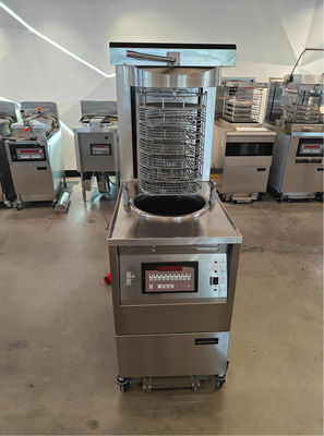 6HD Electric 12KW 380V 28L 6 Fry Tray Grote Productiviteit Ronde Auto Lift Broaster Chicken Pressure Fryer
