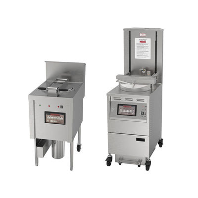 6HD Electric 12KW 380V 28L 6 Fry Tray Grote Productiviteit Ronde Broaster Chicken Pressure Fryer