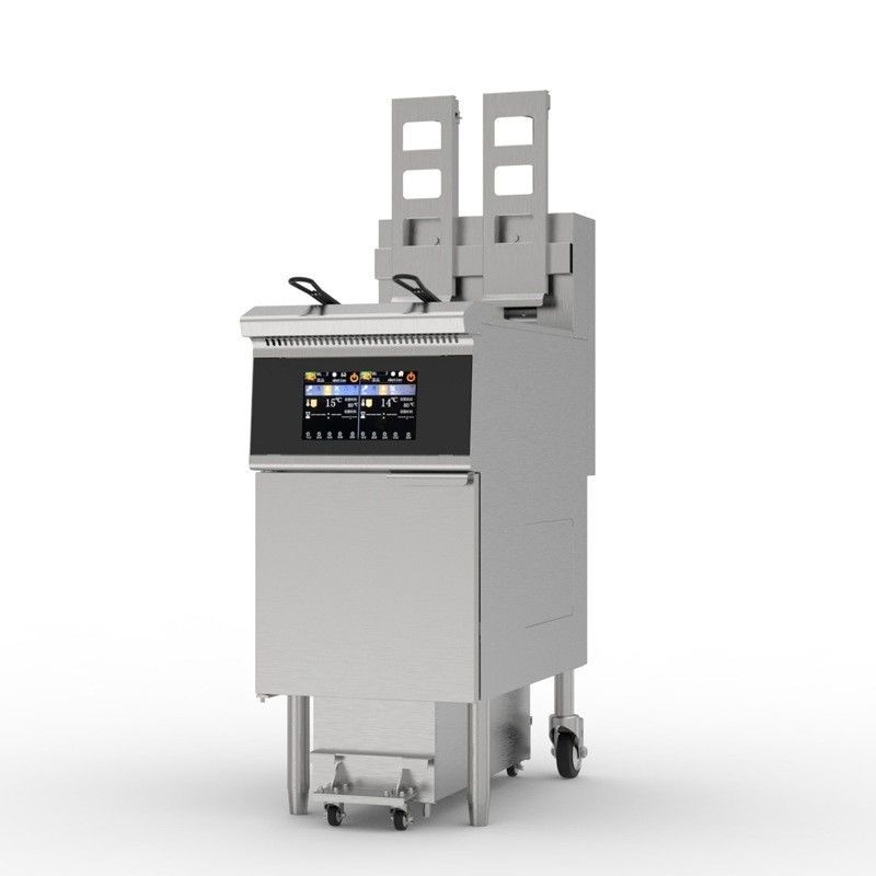 14.3kw Power Touchscreen Smart panel 380V/50hz~60hz met oliefilter Commerciële elektrische open frituur