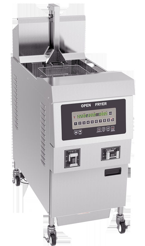 Snelverwarming 304SUS 13.5kw Auto Lift Geavanceerde technologie Elektrische commerciële chips Open Fryer