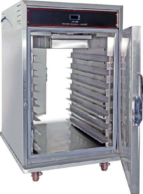 7 bakken Elektrische glazen deur Twee zijkanten open Commerciële voedselwarmer Holding Cabinet
