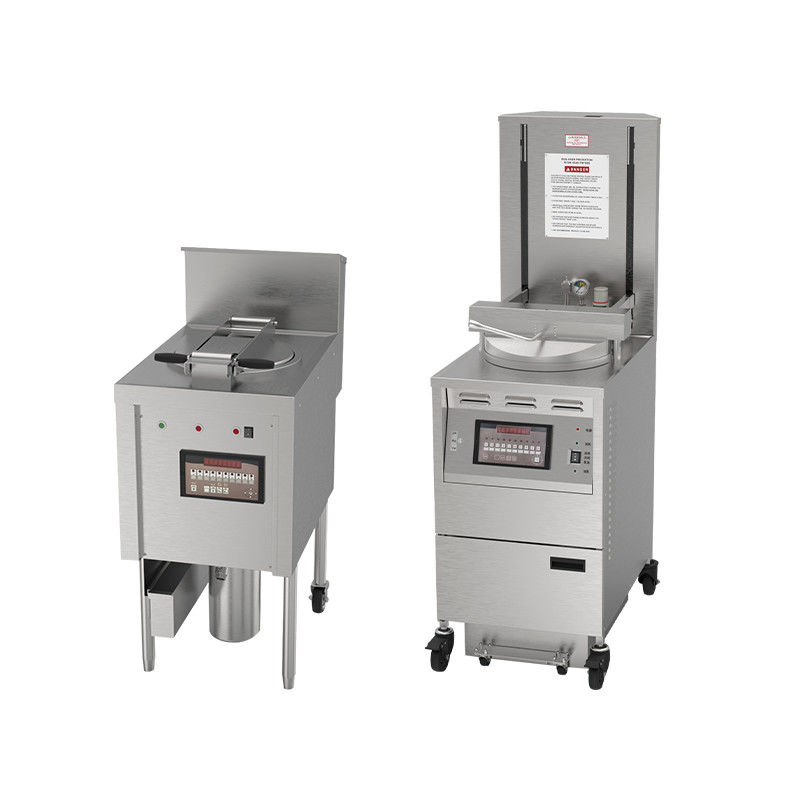 6HD Electric 12KW 380V 28L 6 Fry Tray Grote Productiviteit Ronde Broaster Chicken Pressure Fryer