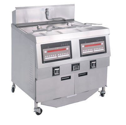 Twee potten vier manden gas open diep commercieel diep chip elektrisch & gas diep fryer