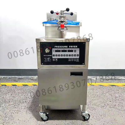 Bereken Panel Gas Verwarming 4HD Broast Frying Machine Kip Druk Fryer