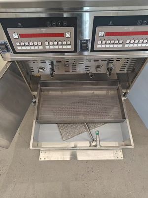 Deep Fryer Machine 2 Pot Gas Chips Olie Open Fryer