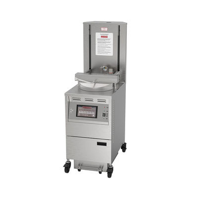 6HD Electric 12KW 380V 28L 6 Fry Tray Grote Productiviteit Ronde Auto Lift Broaster Chicken Pressure Fryer